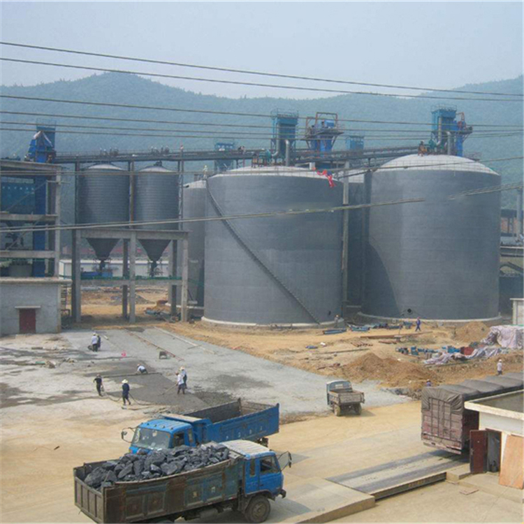 哈密水泥钢板仓2座3000吨青岛项目进入施工
